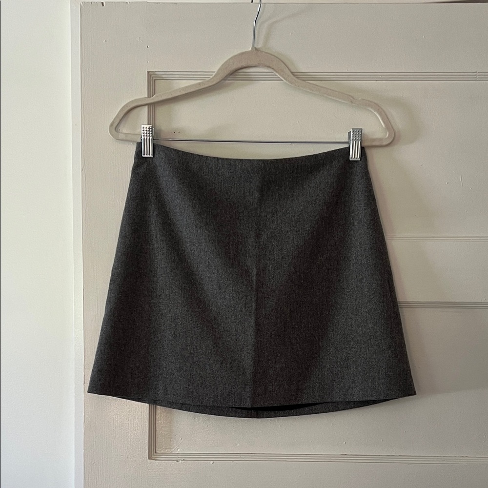Aritzia Wilfred Charcoal Mini Skirt